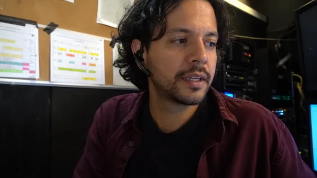 A talent buyer joining from a backstage production office